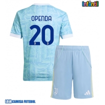 Camisa de Futebol Juventus Lois Openda #20 Equipamento Secundário Infantil 2025-26 Manga Curta (+ Calças curtas)